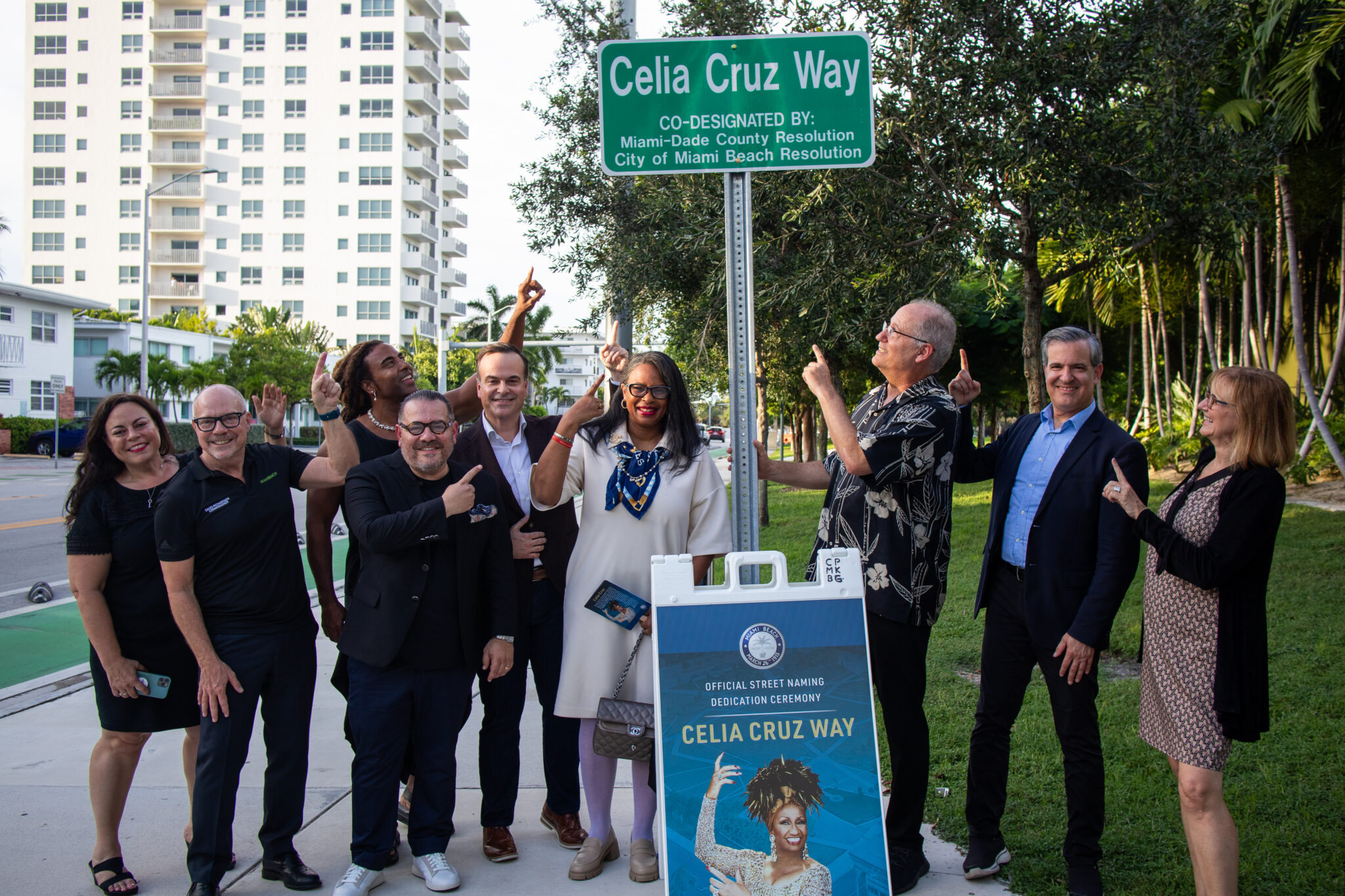 Miami Beach honors the enduring legacy of the legendary Queen of Salsa, Celia Cruz, by officially naming a portion of Meridian Avenue as 