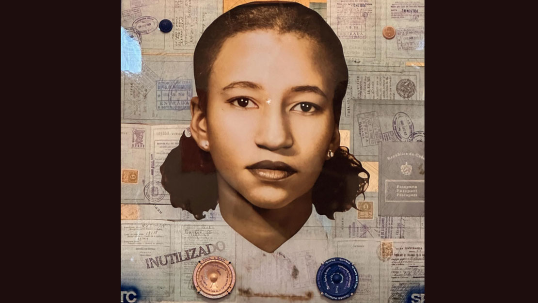 Reconocido artista estadounidense crea obra inspirada en pasaporte cubano de Celia Cruz