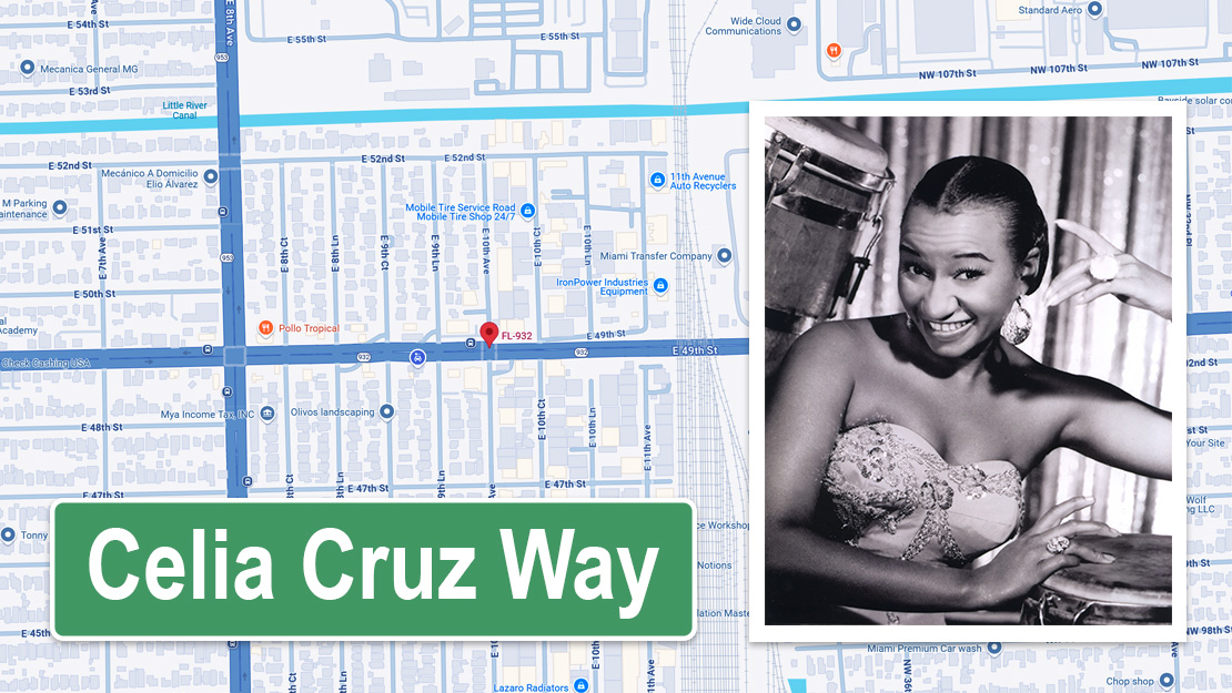 Celia Cruz Way in Hialeah