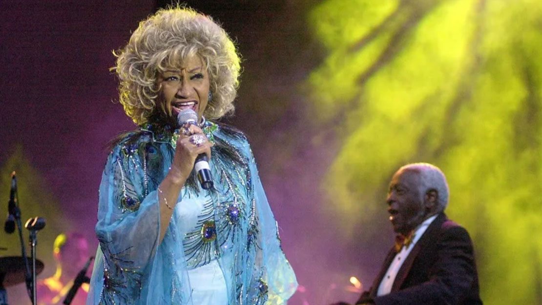 Celia Cruz y Pedro Knight